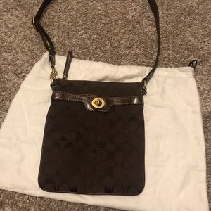 *SOLD*Authentic Coach Logo Crossbody Bag